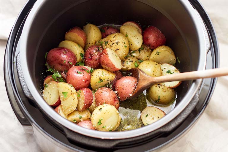 potatoes cooked using an instant pot