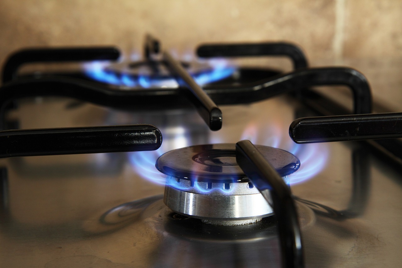 burning fire stove