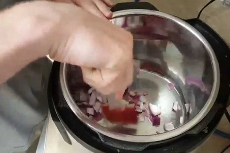 saute using instant pot
