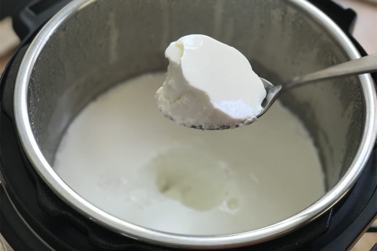 yogurt cooked using instant pot